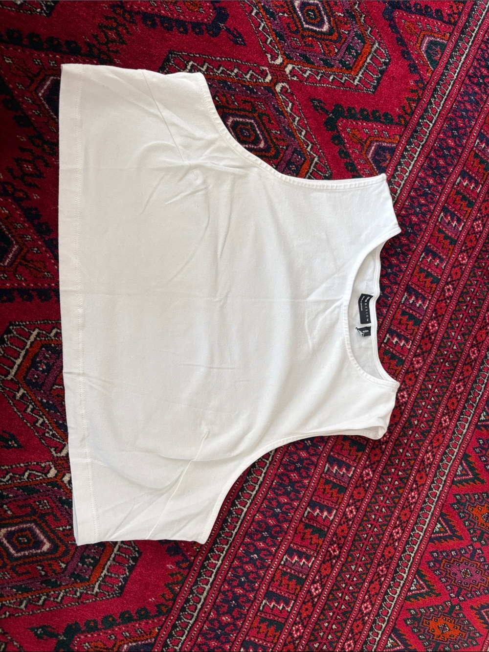 ASOS White Cropped Tank Top
